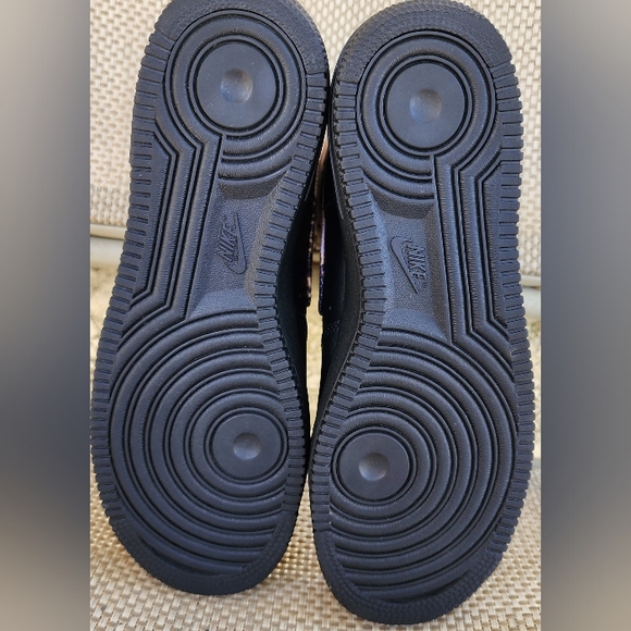 AIR FORCE 1 HIGH- SIZE 9.5- BLK/PARTICLE BEIGE- ACID WASH - Picture 10 of 12